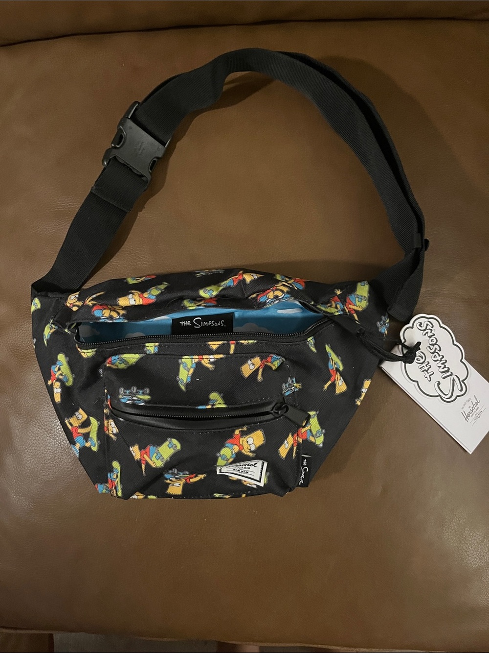 Herschel Supply Company Black Simpsons Print Waist Bag